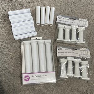 Wilton Pillars Grecian & Plain Pillar Assortment Cake Decorating Wedding Cakes